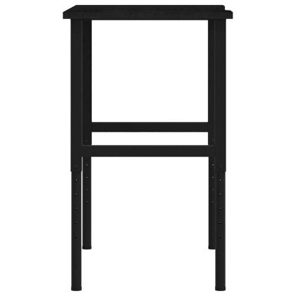 Работна маса тъмнокафява Дъб от масивна дървесина