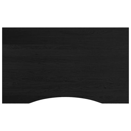 Работна маса тъмнокафява Дъб от масивна дървесина