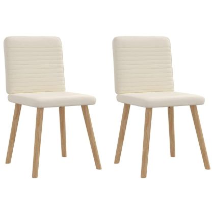 Трапезни столове, 2 бр, лен