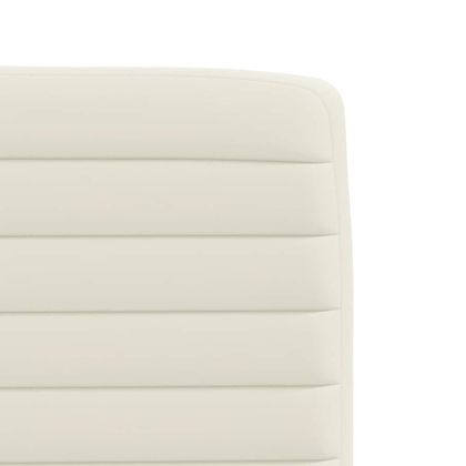 Трапезни столове, 4 бр, кремави, кадифе