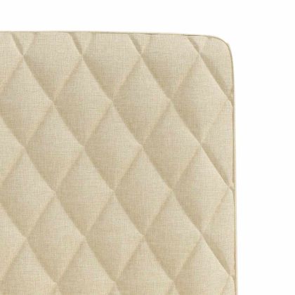 Трапезни столове, 6 бр, кремави, плат