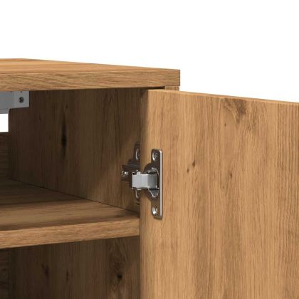 Шкаф за обувки, дъб артизан, 32x35x70 см, инженерно дърво