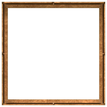 Кашпа, ръждива, 100x100x30 см, патинираща стомана