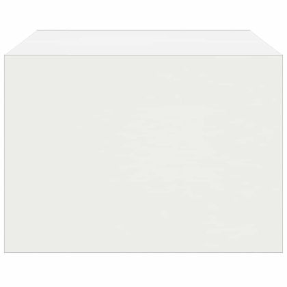 ТВ шкаф с LED осветление, бял, 75x35,5x25 см