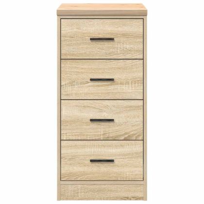 Гаражен шкаф за съхранение, дъб сонома, 40x51x85 см, бор масив