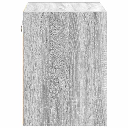 гараж стена шкафове, 2 бр, сив сонома, инженерно дърво