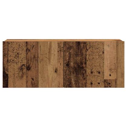 Комплект ТВ шкафове за стенен монтаж 7 части, инженерно дърво