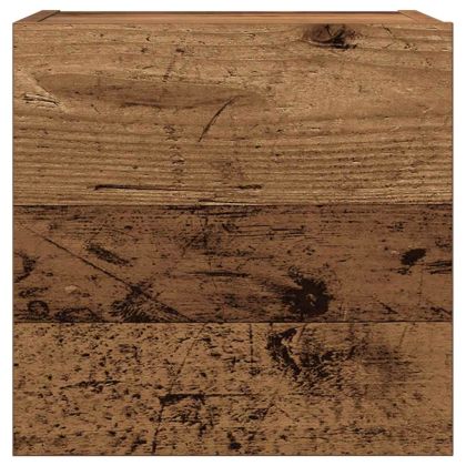 Комплект ТВ шкафове за стенен монтаж 7 части, инженерно дърво