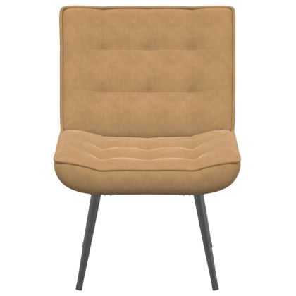 Релаксиращ стол кафяв 64x74x84 cm кадифе