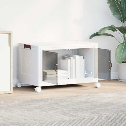 Кутия за съхранение с колела 75 L 64x40x41 cm