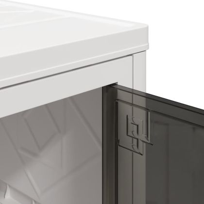 Кутия за съхранение с колела на 4 нива 75 L 64x40x141,5 cm