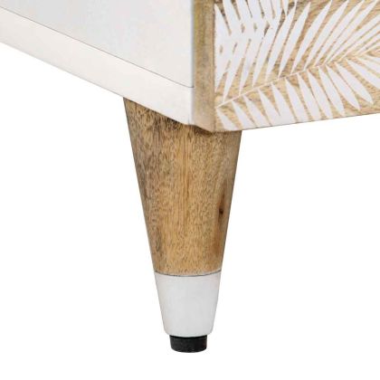 Маса за кафе, 80x54x40 см, мангово дърво масив