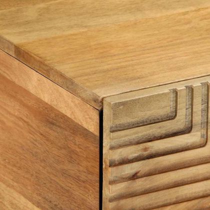 Масичка за кафе кафява 80x50x40 cm Масивна дървесина Манго