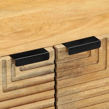 Масичка за кафе кафява 80x50x40 cm Масивна дървесина Манго