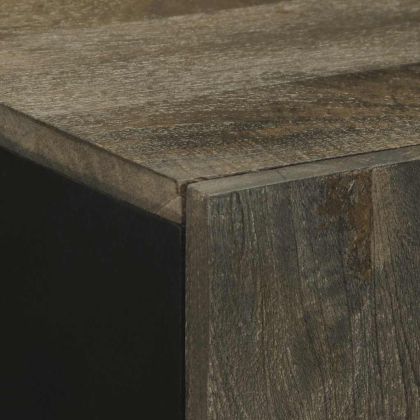 Бюфет черен 90x33x75 cm Масивна дървесина Манго