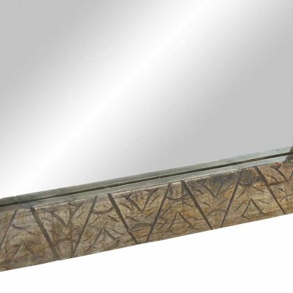 Огледало за баня 50x2,5x70 cm Масивно дърво Манго