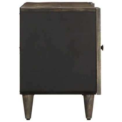 ТВ шкаф Светло сив 105x33,5x46 cm Масивна дървесина Манго