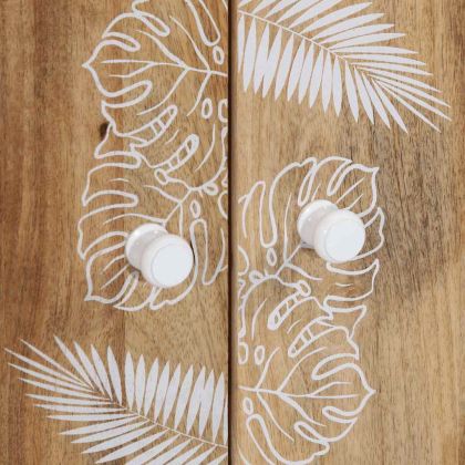 Висока дъска 60x33,5x100 cm Масивна дървесина Манго