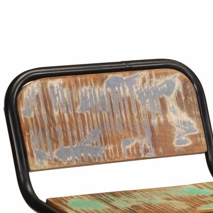 Бар табуретки, 4 бр, 46x35,5x70 см, регенерирана дървесина