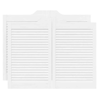 Врати с люлеещ се дизайн 2 двойки бели 80x100 cm