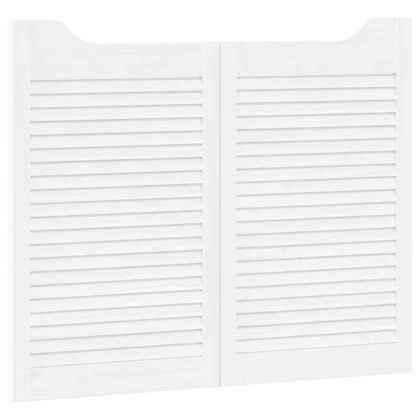 Врати с люлеещ се дизайн 2 двойки бели 80x100 cm