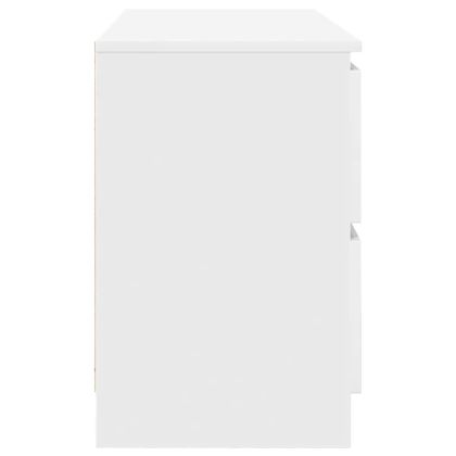 ТВ шкаф бял 100x35x54 cm Изработена дървесина