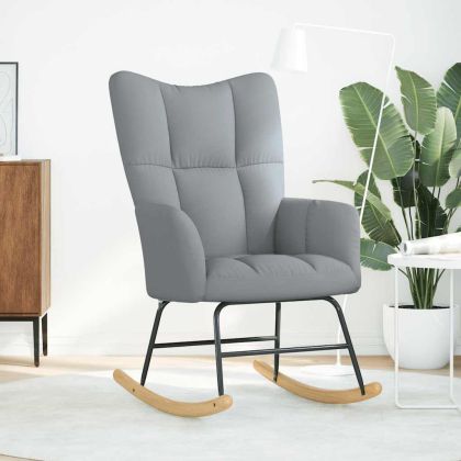 Люлеещ стол, светлосив, текстил