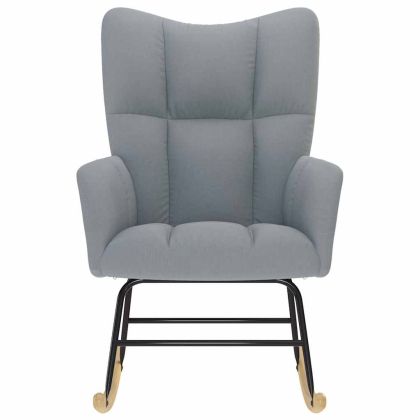 Люлеещ стол, светлосив, текстил