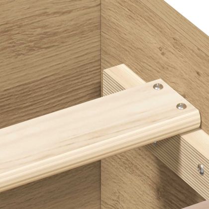 Рамка за легло без матрак дъб артизан 140x190см инженерно дърво