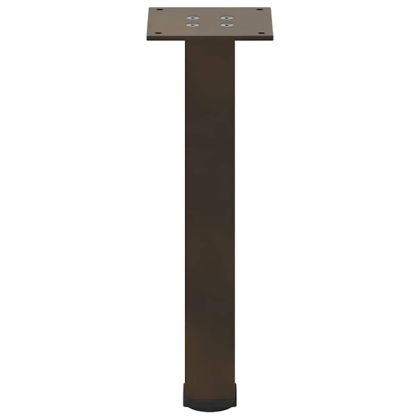 Крака за масичка за кафе, 4 бр., естествена стомана, 42-44 см, стомана