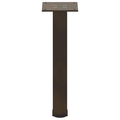 Крака за масичка за кафе, 4 бр., естествена стомана, 42-44 см, стомана