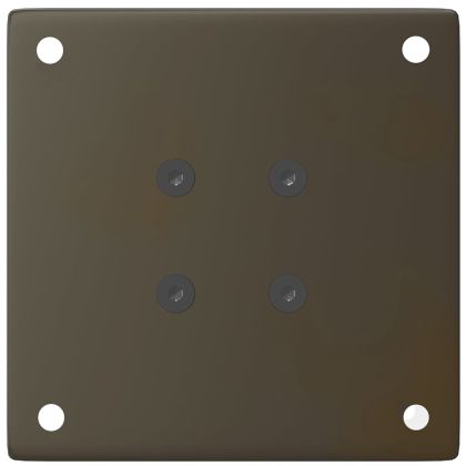 Крака за масичка за кафе, 4 бр., естествена стомана, 42-44 см, стомана