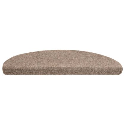 Изтривалки за стълби, самозалепващи се, 20 бр., 65x21x4 см, бежови, полукръгли, големи