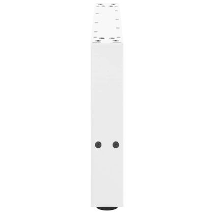 Крака за масичка за кафе, бели, 2 бр., 60 x (30-31) см, стомана