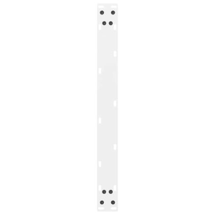 Крака за масичка за кафе, бели, 2 бр., 60 x (30-31) см, стомана