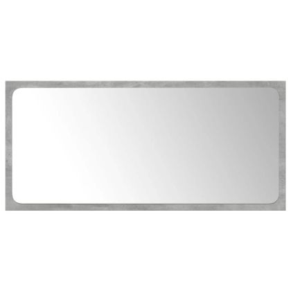 Комплект мебели за баня от 3 части бетонно сив инженерно дърво