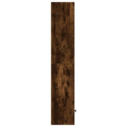 Библиотека, опушен дъб, 31x24x127 см, инженерно дърво