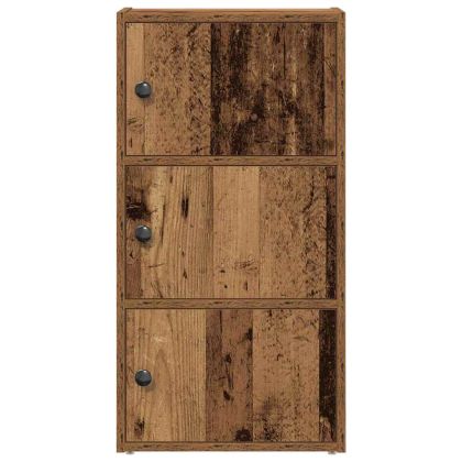 Библиотека, старо дърво, 40x24x77 см, инженерно дърво