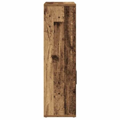 Библиотека, старо дърво, 60x24x85 см, инженерно дърво