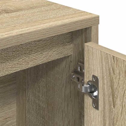 Библиотека, сонома дъб, 89x24x101,5 см, инженерно дърво