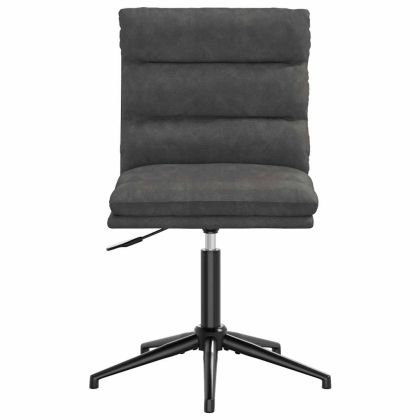 Трапезни столове, 6 бр, черни, изкуствена кожа