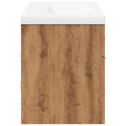 Комплект мебели за баня от 2 части Дъб артизан инженерно дърво