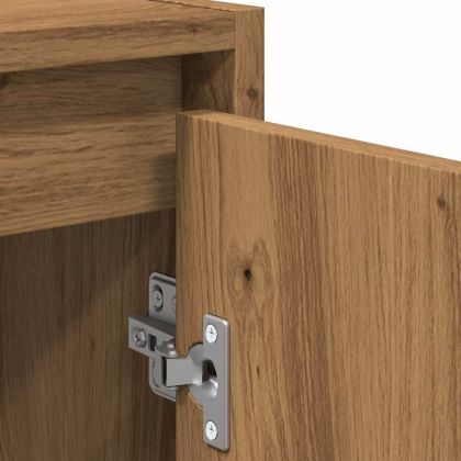 Комплект мебели за баня от 2 части Дъб артизан инженерно дърво