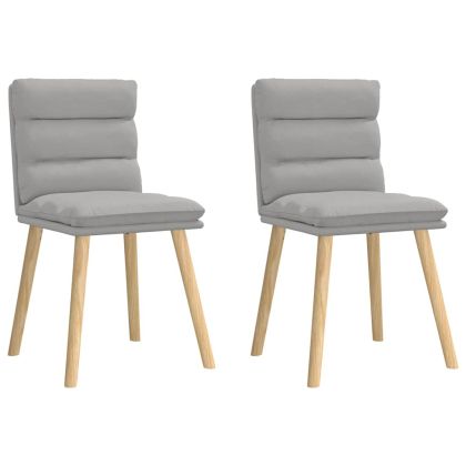 Трапезни столове 2 бр Cloud сив плат