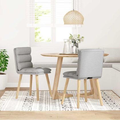 Трапезни столове 2 бр Cloud сив плат