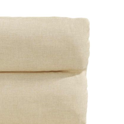 Трапезни столове, 2 бр, кремави, текстил