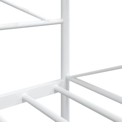 Дневно легло без матрак Бяло 100x200 cm Стомана