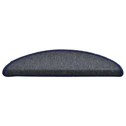 Изтривалки за стълби, 30 бр., 56x17x3 см, тъмносиви и сини, полукръгли