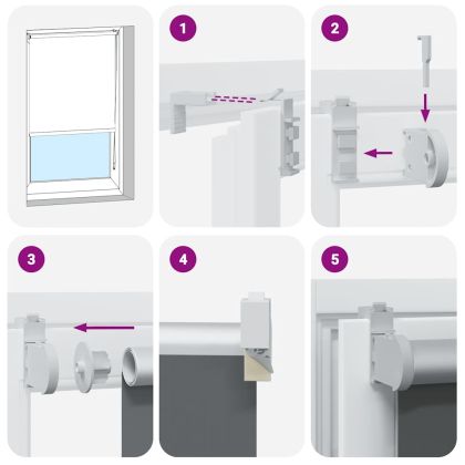 Ролкова щора белезникав 135x175 см Ширина на плата 131,6см