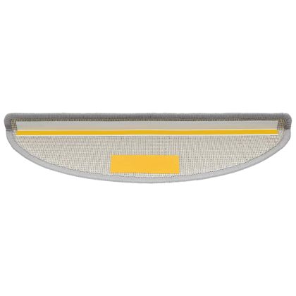 Изтривалки за стълби, 30 бр., 56x17x3 см, светлосиви, полукръгли